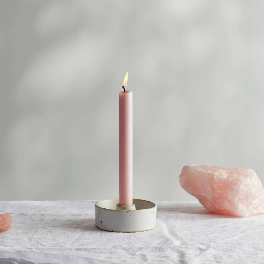 St Eval Gift Rose Quartz Dinner Candles 6 Pack